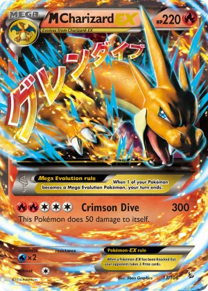 M Charizard-EX Pokémon Flashfire #13 Holo