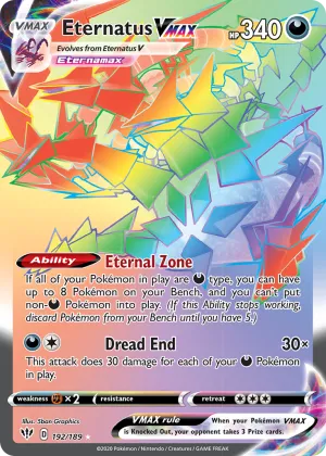 Eternatus VMAX Pokémon Darkness Ablaze #192 Holo