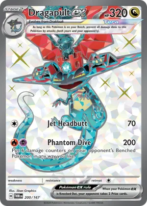 Dragapult ex Pokémon Twilight Masquerade #200 Holo