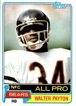 Walter Payton 1981 Topps All Pro Football #400