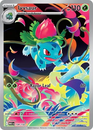 Ivysaur Pokémon Mega Evolution #134 Holo