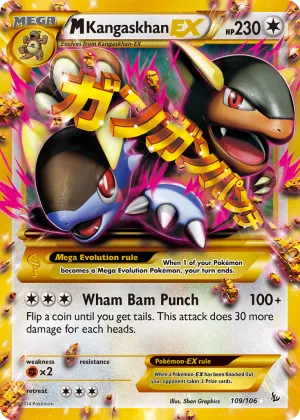 M Kangaskhan-EX Pokémon Flashfire #109 Holo