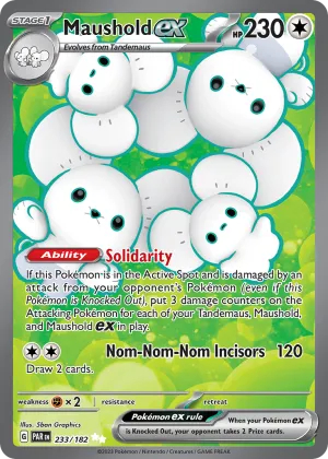 Maushold ex Pokémon Paradox Rift #233 Holo
