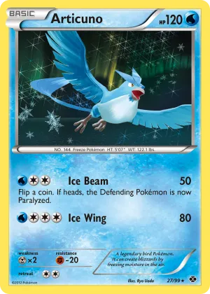 Articuno Pokémon Next Destinies #27 Holo