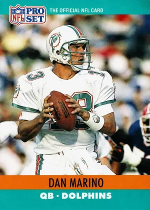 Dan Marino 1990 Pro Set Football #181