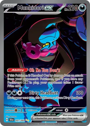 Munkidori ex Pokémon Shrouded Fable #91 Holo