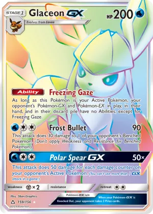 Glaceon-GX Pokémon Ultra Prism #159 Holo