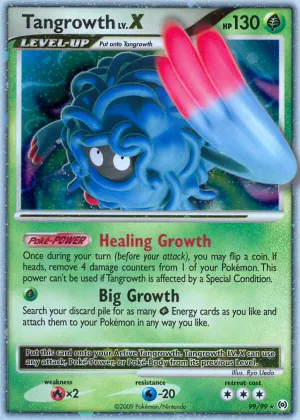 Tangrowth LV.X Pokémon Arceus #99 Holo