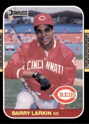Barry Larkin 1987 Donruss Baseball #492