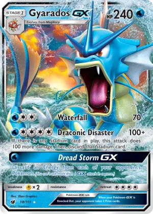 Gyarados-GX Pokémon Crimson Invasion #18 Holo