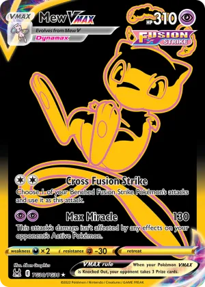 Mew VMAX Pokémon Lost Origin Trainer Gallery #TG30 Holo