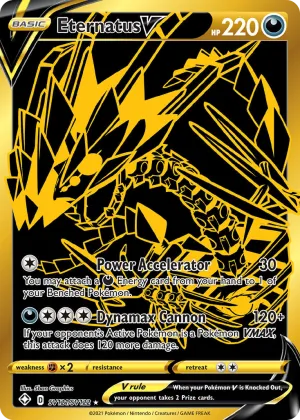 Eternatus V Pokémon Shining Fates Shiny Vault #SV121 Holo
