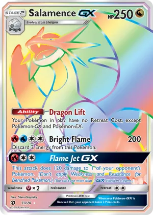 Salamence-GX Pokémon Dragon Majesty #73 Holo
