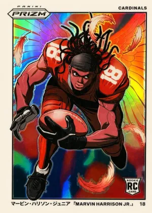 Marvin Harrison Jr. 2024 Panini Prizm Manga Vertical Football #M-MHJ