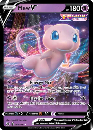 Mew V Pokémon Crown Zenith #60 Holo