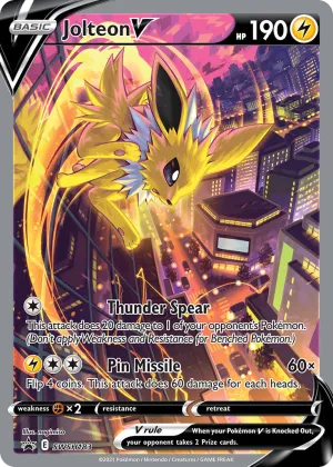 Jolteon V Pokémon SWSH Black Star Promos #SWSH183 Holo