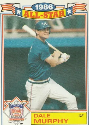 Dale Murphy 1987 Topps Glossy All Stars Baseball #7