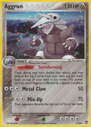 Aggron Pokémon Power Keepers #1 Reverse Holo