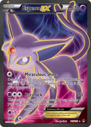 Espeon-EX Pokémon BREAKpoint #117 Holo