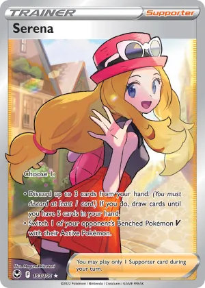 Serena Pokémon Silver Tempest #193 Holo