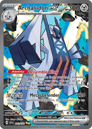 Archaludon ex Pokémon Surging Sparks #241 Holo