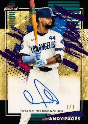 Andy Pages 2026 Topps Finest Finest Autographs Baseball SuperFractor #FA-APA