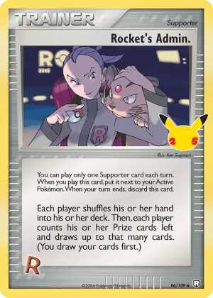 Rocket's Admin. Pokémon Celebrations: Classic Collection #86 Holo