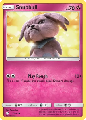 Snubbull Pokémon Detective Pikachu #15 Holo