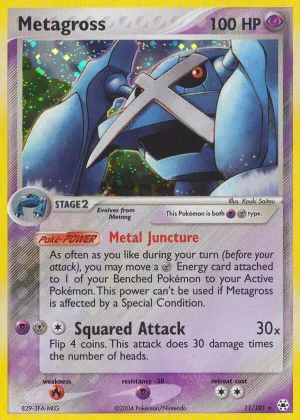 Metagross Pokémon Hidden Legends #11 Reverse Holo