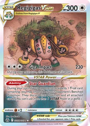 Regigigas VSTAR Pokémon Crown Zenith Galarian Gallery #GG55 Holo