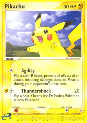 Pikachu Pokémon Team Magma vs Team Aqua #43 Reverse Holo