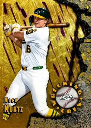 Nick Kurtz 2026 Topps Chrome Wrecking Crew Baseball SuperFractor #WC-6