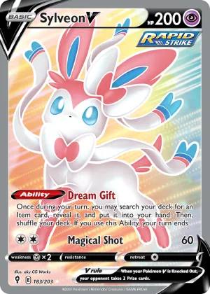 Sylveon V Pokémon Evolving Skies #183 Holo