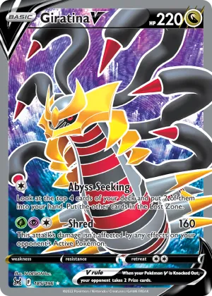 Giratina V Pokémon Lost Origin #185 Holo