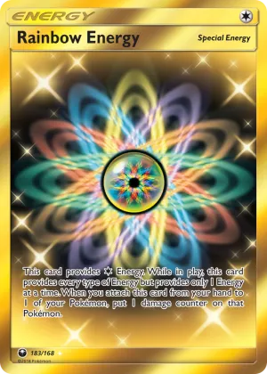 Rainbow Energy Pokémon Celestial Storm #183 Holo