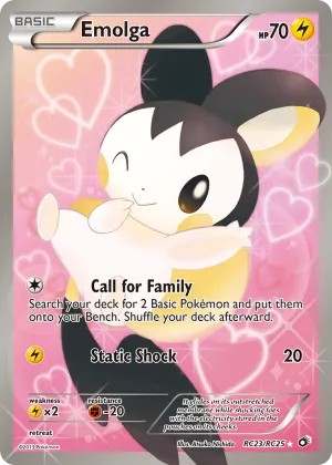 Emolga Pokémon Legendary Treasures #RC23 Holo