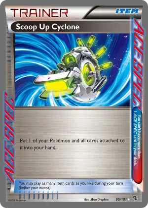 Scoop Up Cyclone Pokémon Plasma Blast #95 Holo