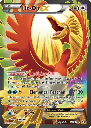 Ho-Oh-EX Pokémon BREAKpoint #121 Holo