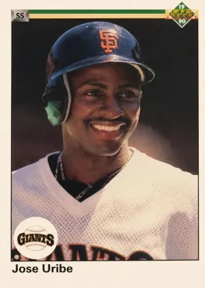 Jose Uribe 1990 Upper Deck Baseball Error #188