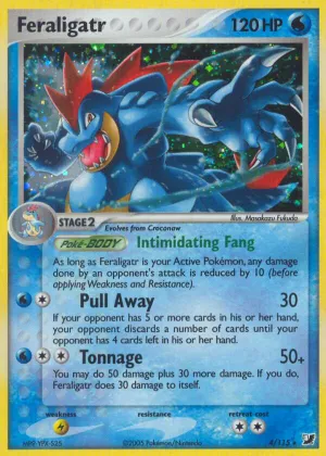 Feraligatr Pokémon Unseen Forces #4 Holo