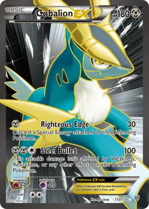 Cobalion-EX Pokémon Plasma Storm #133 Holo