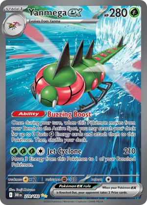 Yanmega ex Pokémon Destined Rivals #228 Holo