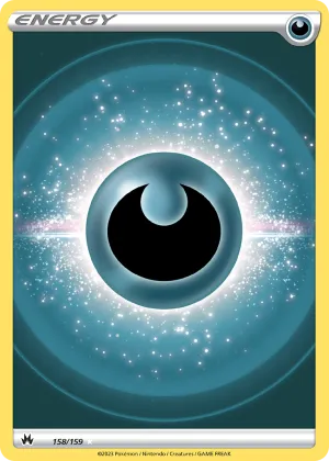 Darkness Energy Pokémon Crown Zenith #158 Holo