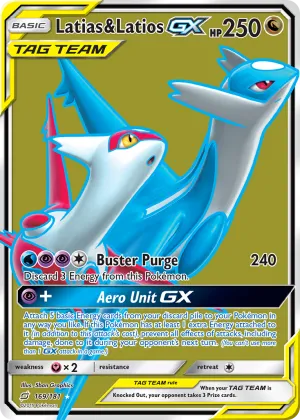 Latias & Latios-GX Pokémon Team Up #169 Holo