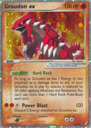 Groudon ex Pokémon Crystal Guardians #93 Holo