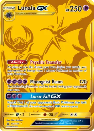 Lunala-GX Pokémon Ultra Prism #172 Holo