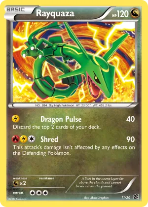 Rayquaza Pokémon Dragon Vault #11 Holo