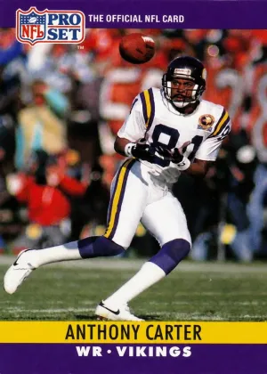 Anthony Carter 1990 Pro Set Football #187