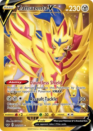 Zamazenta V Pokémon Sword & Shield #212 Holo