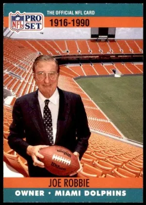 Joe Robbie 1990 Pro Set Commemorative Collectibles Football #3